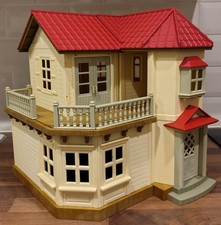 SYLVANIAN FAMILIES BEECHWOOD HALL - NEAR COMPLETE - WORKING LIGHTS + EXTRAS