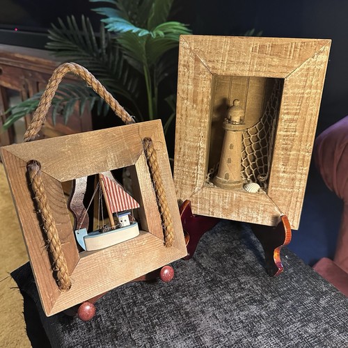 Nautical shadow box - nautical, wall