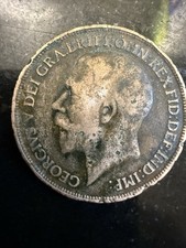 1913 Great Britian Large Penny, Bronze Coin, (UK-193)