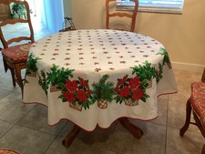 Christmas Tablecloth 68”