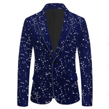 Glitter Mens Star Pattern