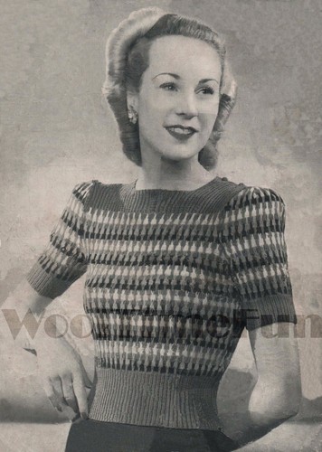 Knitting pattern womens 1940s - knitting,