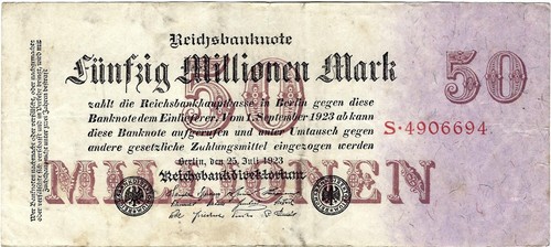 Reichsbanknote million mark - 50,