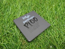 Vintage Intel Pentium A80502100 100MHz CPU SX963 CERAMIC VINTAGE CHIP WORKING