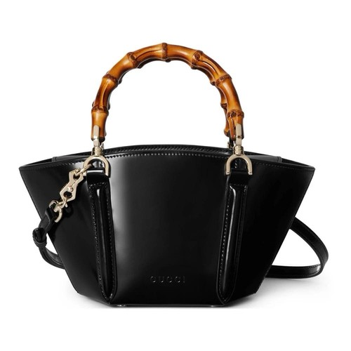 Gucci black top handle - gucci, handbag