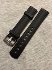 Omega Seamaster Black Rubber Strap - 20mm - With Omega Buckle - Genuine Omega