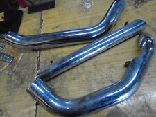 HARLEY DAVIDSON XL SPORTSTER EVO EXHAUST HEADERS DOWNPIPES HEAT SHIELDS 883 1200