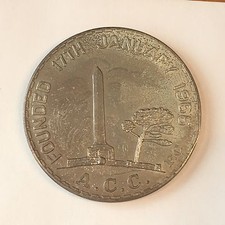 1966 Aukland New Zealand Coin Club Medal - First Year - High Quality Scans #C931