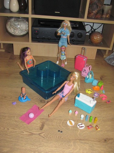 Barbie swimming pool with - swimming,