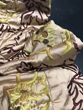 Beautiful pr of Designer Silk Embroidered Interlined Curtains 98”d x 47” w each