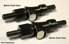 UNIVERSAL FUEL LINE CONNECTORS QUICK RELEASE COUPLER 6mm HOSE FITTING 1pc