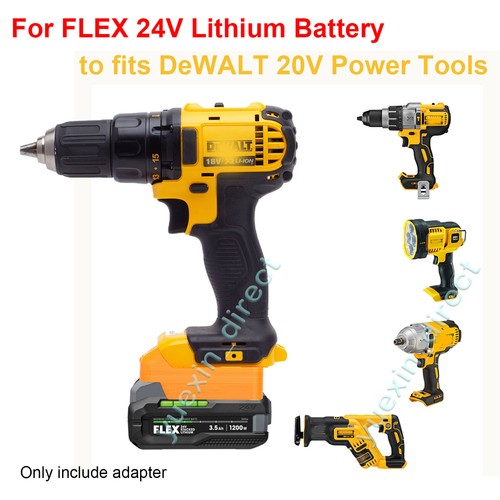 Battery adapter for - for, dewalt