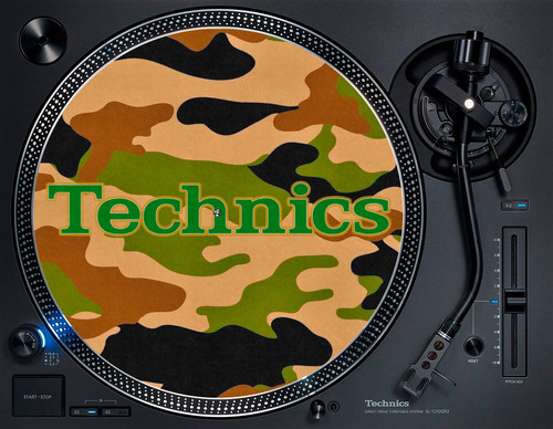 Technics green camo - technics, logo