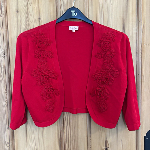 Phase eight red embroidered - eight,