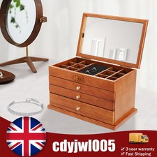 Large Capacity Wooden Jewelry