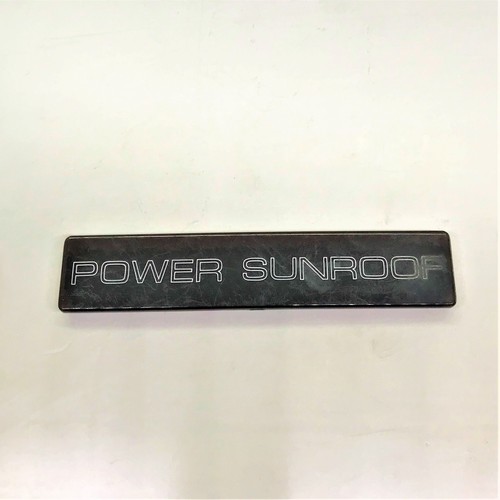 Power sunroof cover - cover, trim
