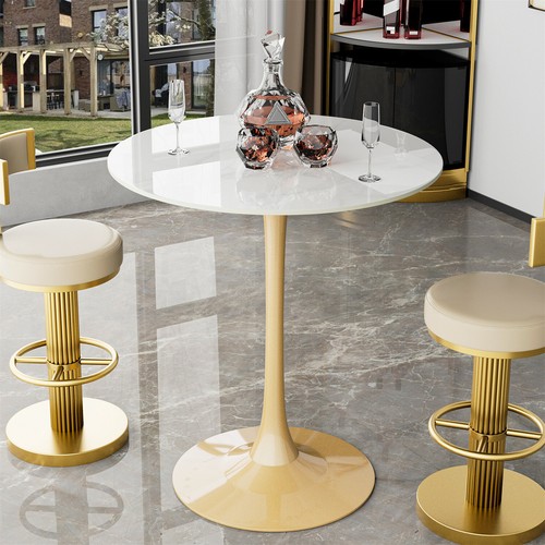 Round bar table - round,