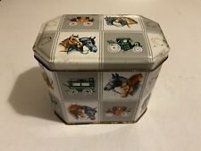 Vintage/Retro Tea Caddy Tin Horse & Carriage Design Good Clean Condition