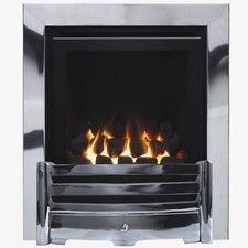 GAS FIRE SILVER SLIDE SIDE