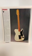 FENDER BROADCASTER  ENCORE PAGE FEATURE 11X8.5 GUITAR MAGAZINE  2