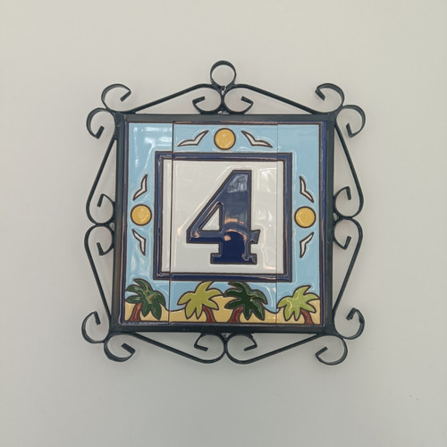 Hand painted beach ceramic - hand-painted,