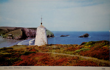 Postcard Pepper Pot Cliffs Gull Rock Portreath North Cornwall Sea Coast Beach