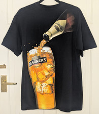 Vintage - Magners - Irish Cider  - Black T Shirt - Big Print - Mens - Large VGC