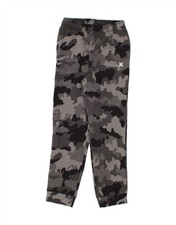 HURLEY Boys Tracksuit Trousers Joggers 13-14 Years XL Grey Camouflage TN04