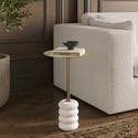 Small gold and marble round - small,