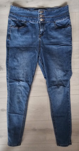 Ladies high wasted blue skinny - wasted,