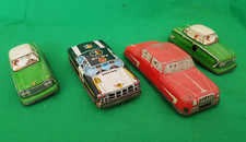 4 Tinplate Cars with 2
