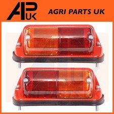 Pair Leyland 245 253 255 270 285 Tractor Rear Fender Lights Lamps with Indicator