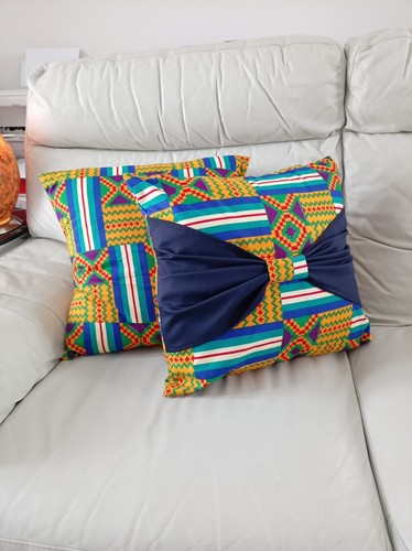 African print cushion - african,