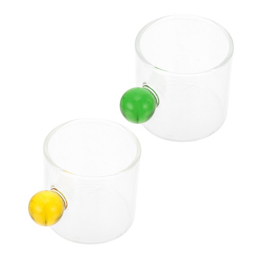 2pcs transparent glass - transparent,