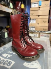Dr Martens 1914 14 Hole oxblood Red Boots leather UK SIZE 5