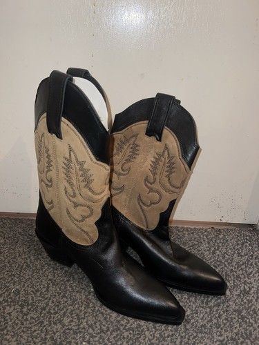 Cowboy boots knee high - cowboy, zara