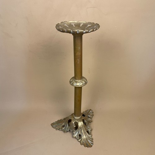 French gold brass candlestick - gold,