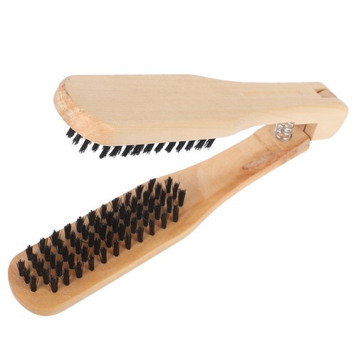 Wood handle hair - hair, brush
