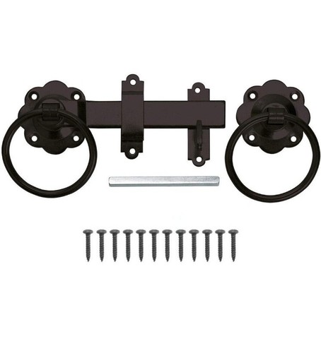 Ring gate latch black - ring,