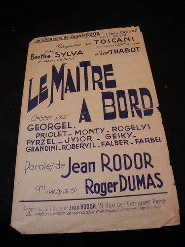 Maitre bord georgel - À,