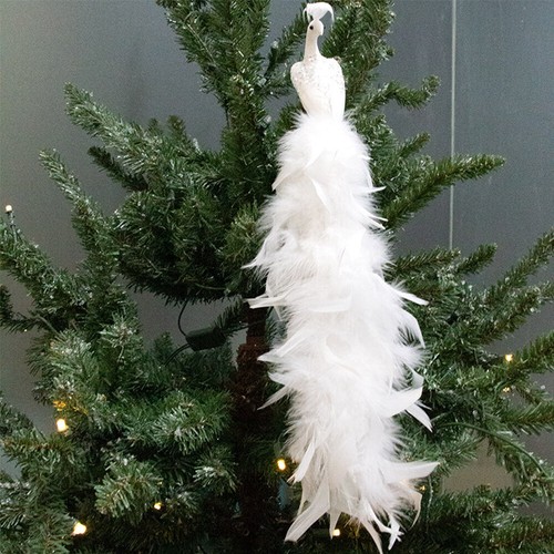 Simulation white peacock - white,