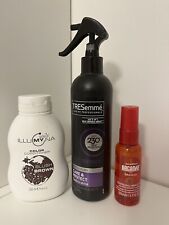 3 x Hair Products - Tresemme Spray, Lee Stafford Argan Oil, Illumyna Conditioner