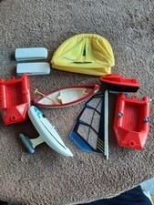 Various Playmobil Boats Tent wind surfer Spares Bundle