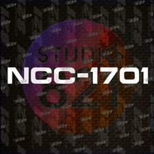 STAR TREK NCC-1701 Vinyl Transfer cut decal Sci-fi number Trekkie Sticker