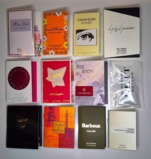 12 x women mini perfume vials for travel stocking job lot in christmas gift box