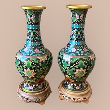 Pair of Chinese Cloisonné