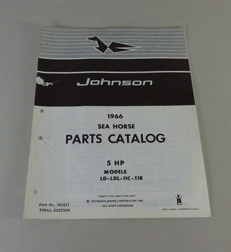 Parts catalog omc johnson - parts,