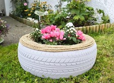 Garden Planter, Swing, table or stool Upcycle Recycle tyre