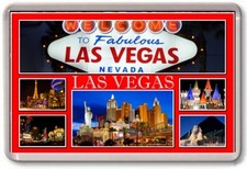 FRIDGE MAGNET - LAS VEGAS -