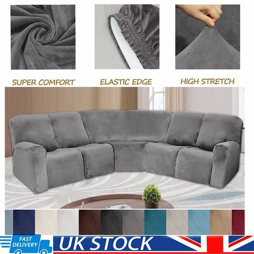Seat velvet sofa recliner - velvet,